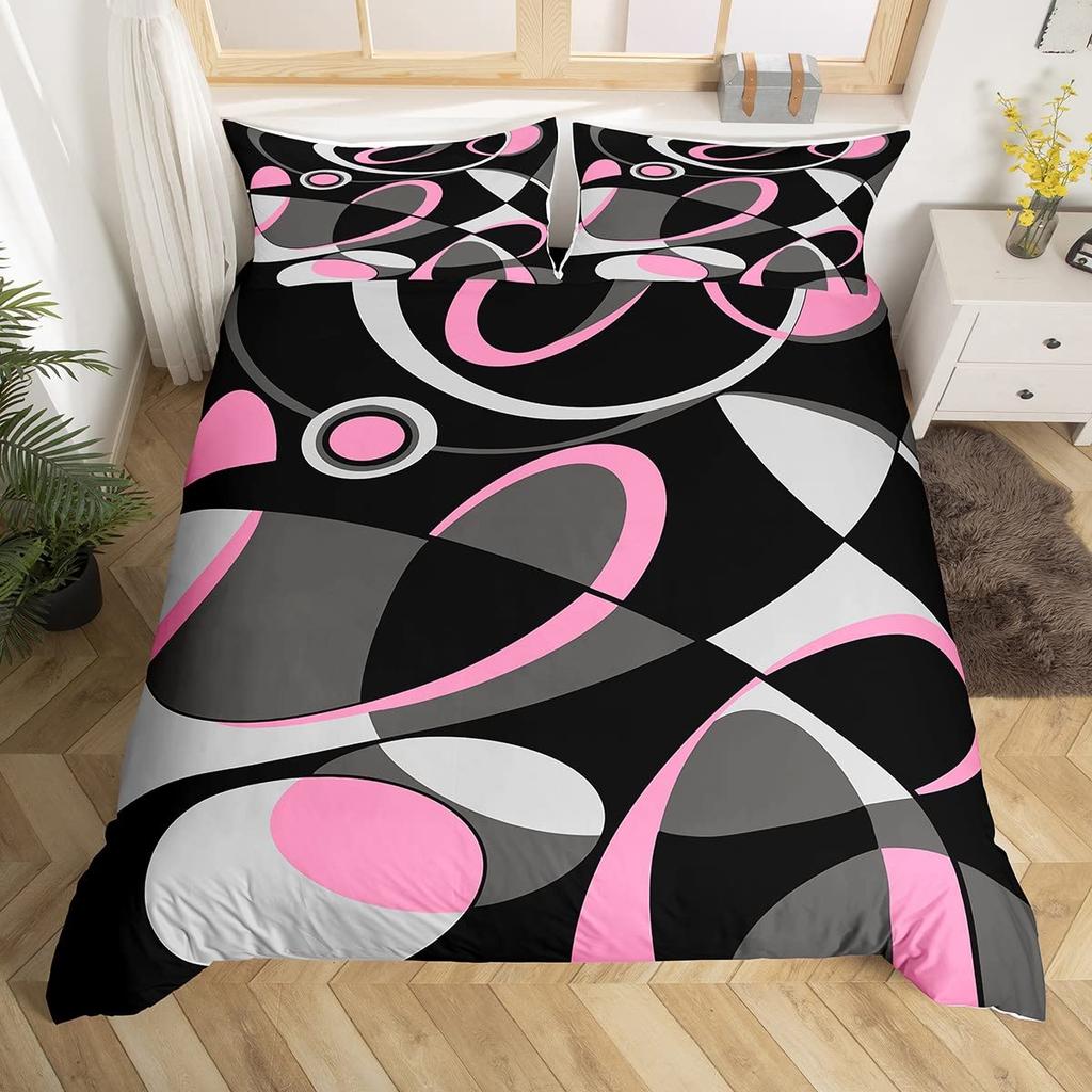 Abstract Art Duvet Cover Sets For Teens Queen Quilt Covers Lightweight Down Room Decor 2 Pillowcases 1 Duvet Cover No Comforter