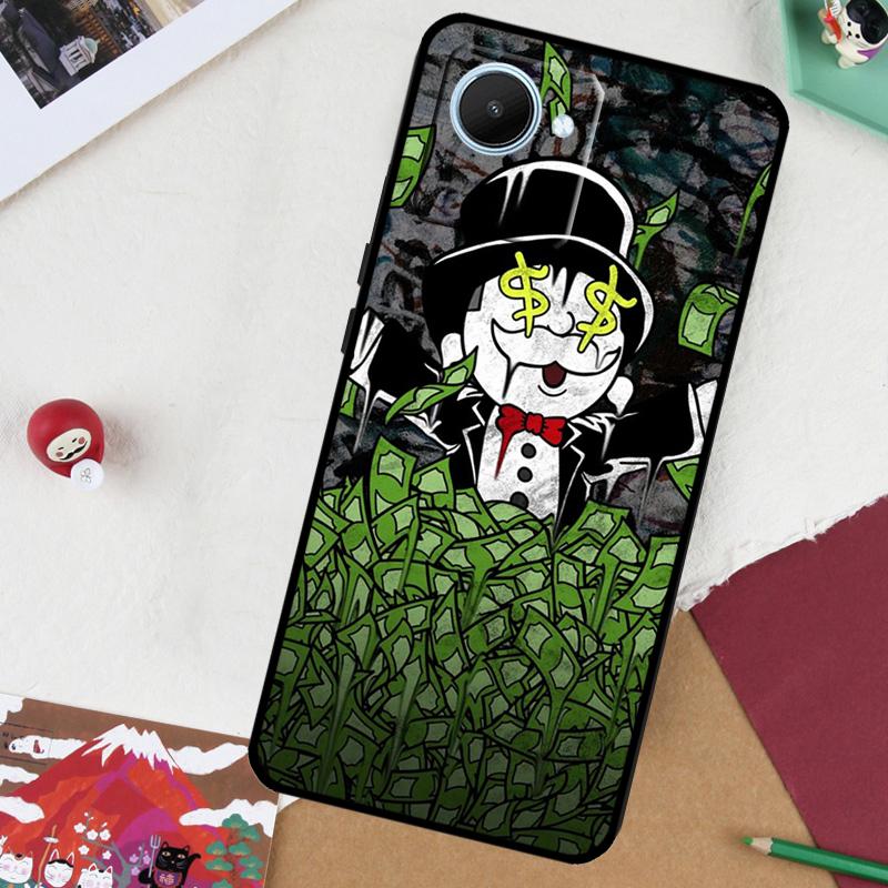Monopolys Money Dollars For Realme GT 7 Pro GT 6 5 6T 10 11 12 13 14 Pro Plus C61 C53 C51 C21Y C25S C75 C55 C67 Case