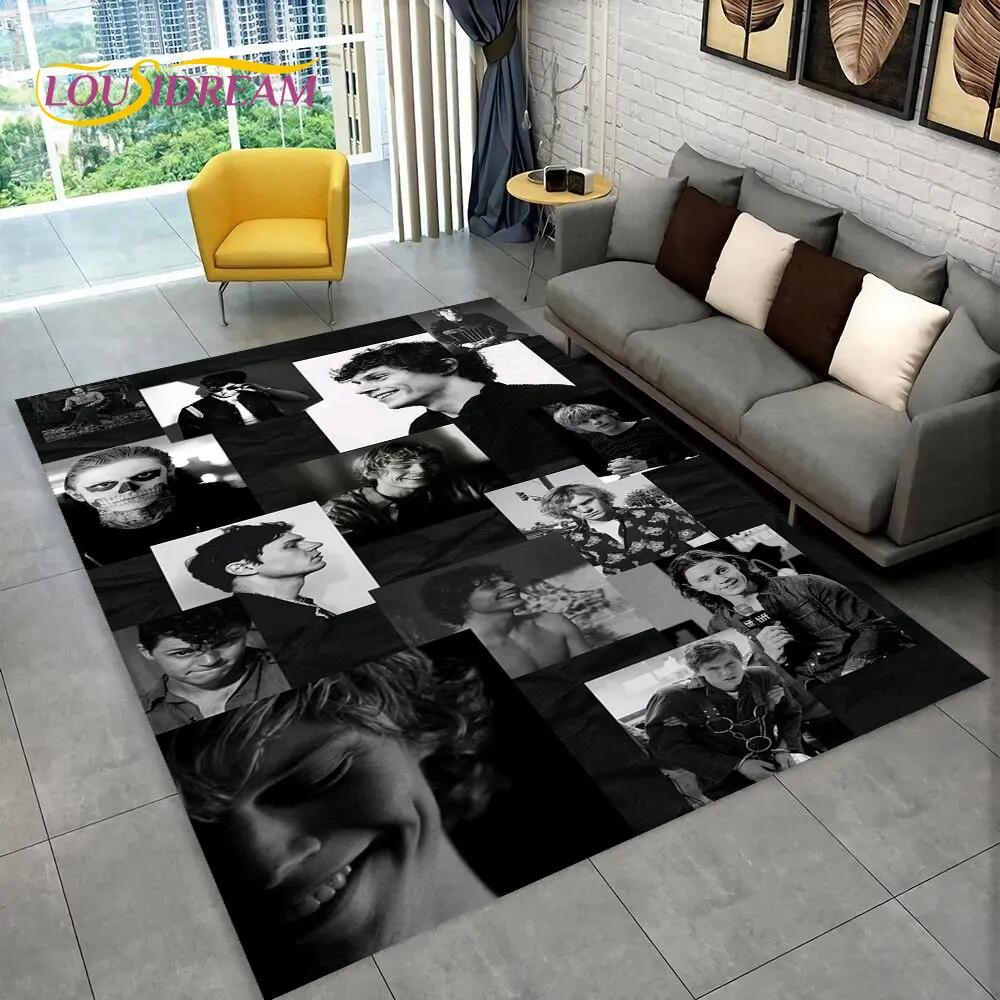 Cute Evan Peters Movie TV  Actor Area Rug,Carpet Rug for Home Living Room Bedroom Sofa Doormat Decor,kids Non-slip Floor Mat 3D