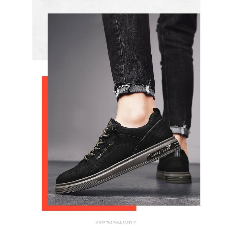 Men's Shoes, Casual Leather Shoes, Korean Version of The Trend of The Hundred Sports Tide Shoes, Men's Small White Board Shoes