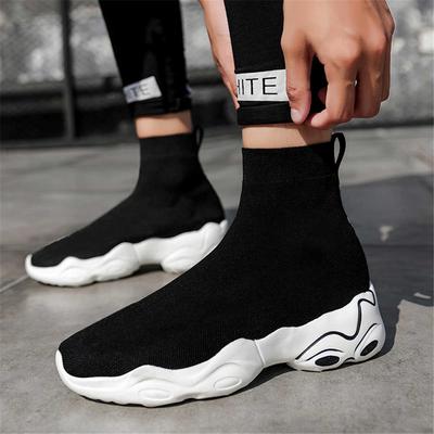 Hohe Plateausneaker Herren Schwarz Vulkanisiert Original Luxus Designer Schuhe Herren Schwarz Stiefel Sport Tenisfeminino
