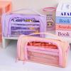 Dirt Resistant Transparent Pencil Case Organizer Zipper Pencil Case  Student Learning