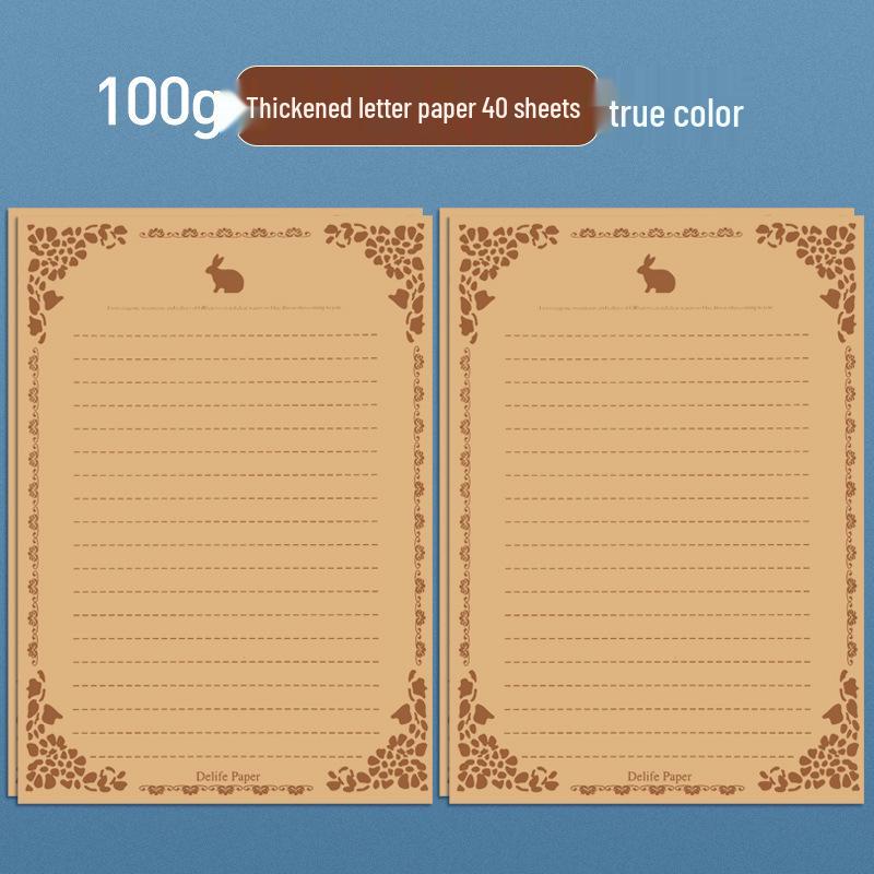 Nordic Style Literary Retro Envelope & Letter Paper Set - Love Letter & Greeting Card Collection