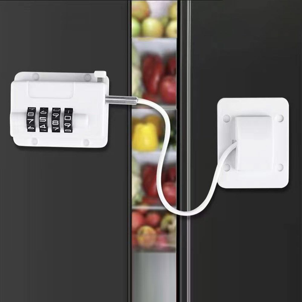No Drilling Refrigerator Door Coded Lock Adjustable Window Digital Password Lock  for Home