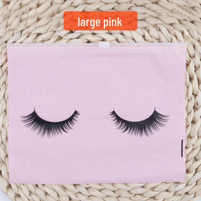 EVA Eyelash Frosted Ziplock Cosmetic Storage Bag