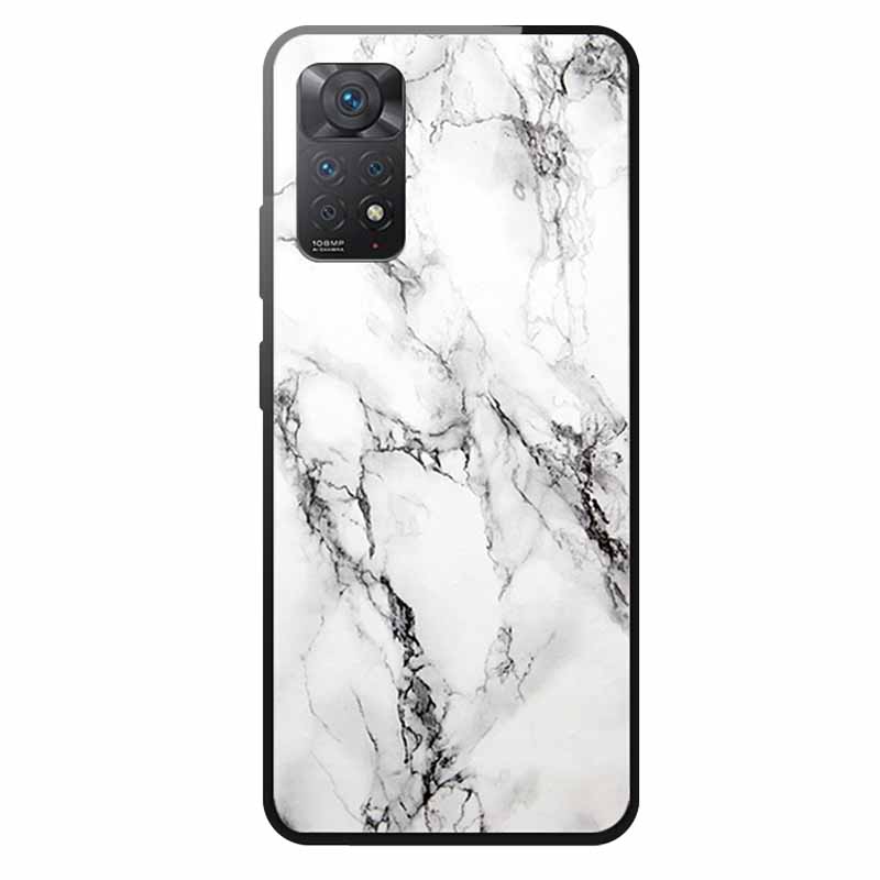 Tempered Glass Case For Xiaomi Redmi Note 12 Pro 4G Case Hard Glass Back Cover For Redmi Note 12 Pro 4G Phone Case Soft Bumper