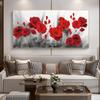Red Poppies Flower Canvas Paintings On Wall Art Posters and Prints Watercolour Decorative Pictures for Home Living Room Cuadros