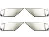 BRIGHTZ Stainless Steel Inner Door Handle Cover Satin Set for Toyota Camry Plates, Silver, 4-Piece AXVH70/AXVH75 (INS-DHC-329)