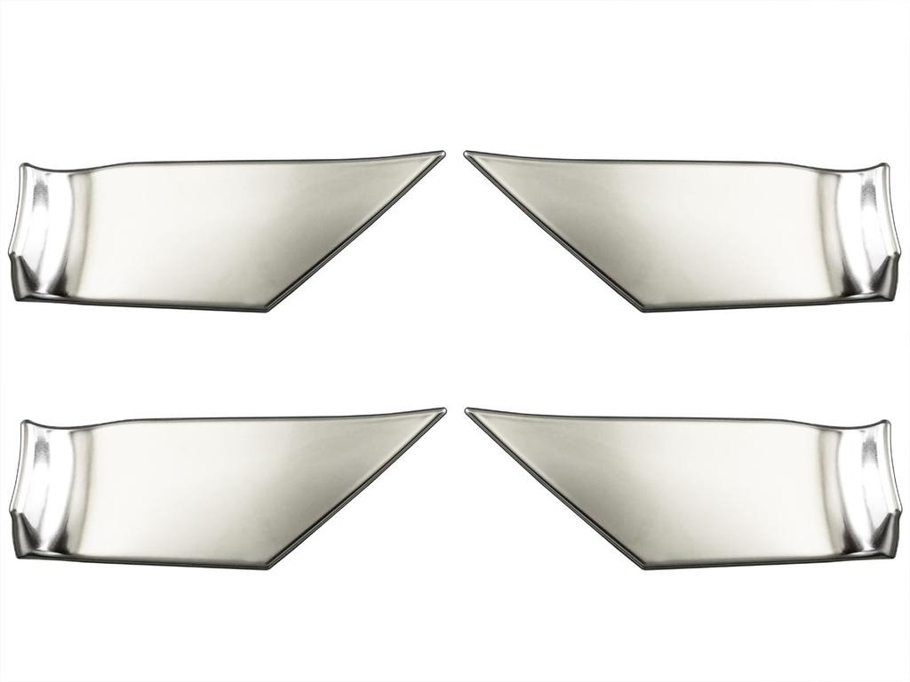 BRIGHTZ Stainless Steel Inner Door Handle Cover Satin Set for Toyota Camry Plates, Silver, 4-Piece AXVH70/AXVH75 (INS-DHC-329)
