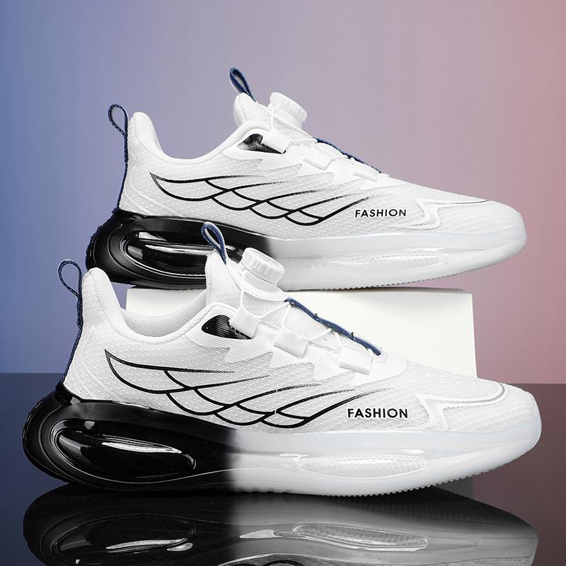 Men's Running Shoes Full Palm Carbon Plate Fashion Sport Shoes Marathon Racing Shock-absorbing Lightweight Sneaker Mesh Sneakers