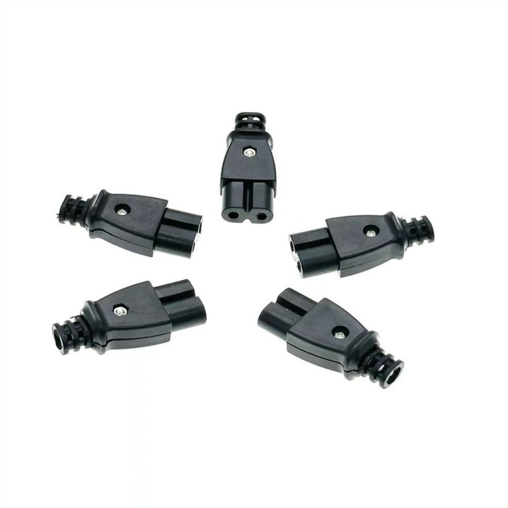 

20 PCS Plastic Power Socket AC 2.5A Embedded Electric Connector 8-Shaped Plug Socket Female Style 2