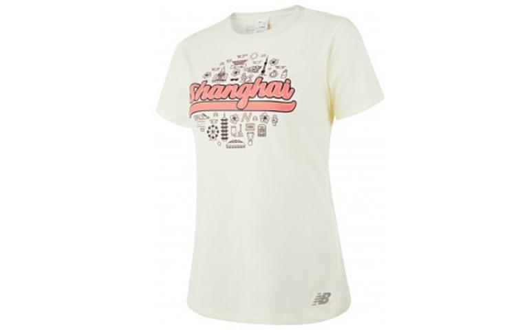 New Balance T Shirt Women s Ivory AWT0116O-SST M