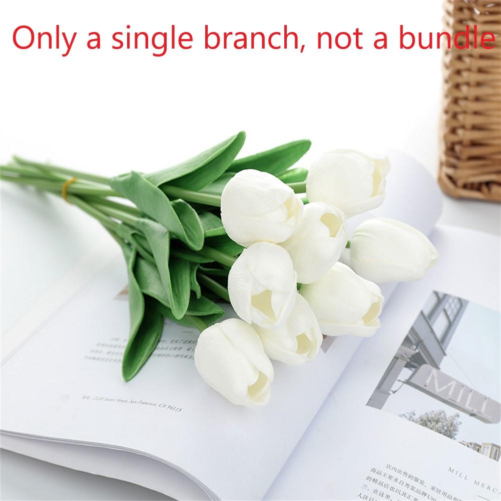 Colorful PU Tulip Flower Realistic and Environmentally Friendly 1PCS