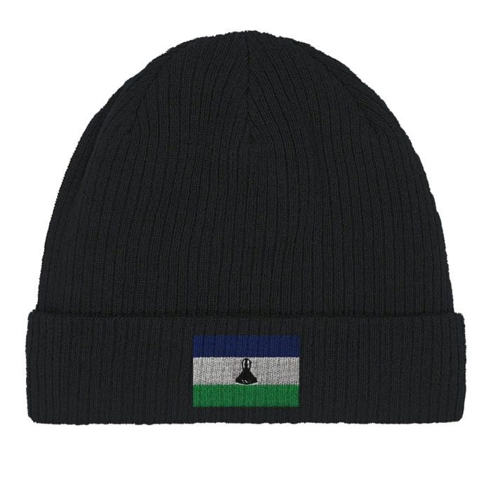 Bonnet Drapeau Lesotho en Noir