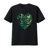 Aliens UFO Enthusiast Lovers Heart Unisex Women Kids Abduction T Shirt Vintage Washed Top For Everyday Wear Unisex Breathable