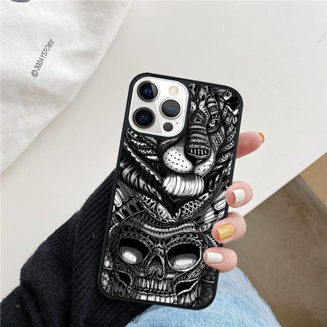 Japan Samurai Helmet Phone Case Cover For iPhone 17 Air 15 16 14 13 12 Pro Max 11 Pro Max Plus Coque Shell