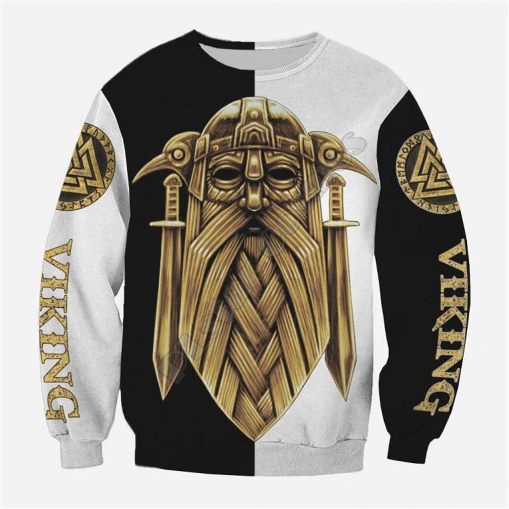 Men's Sweatshirt Tattoo 3D Digital Printed Top Printed Round Neck Sweatshirt Men