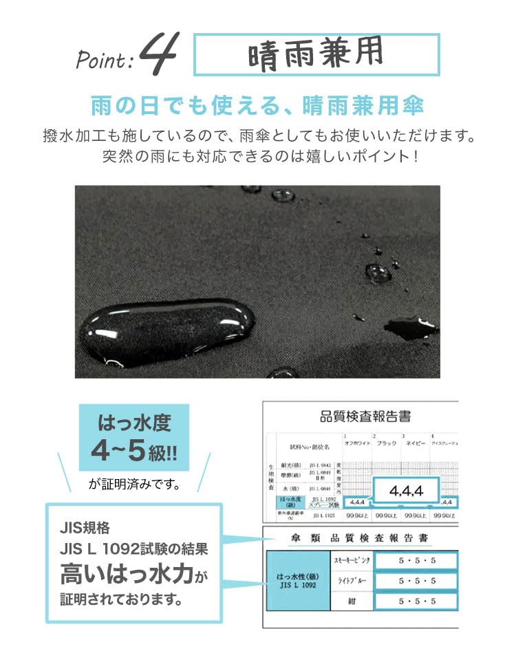 Pink Trick Full Long Suitable for Sun and Deep Solid Suitable for Fiberglass Parasol, Blackout, Umbrella, Rain, 2-Tier, 50cm, Opening, Cute, Women's,