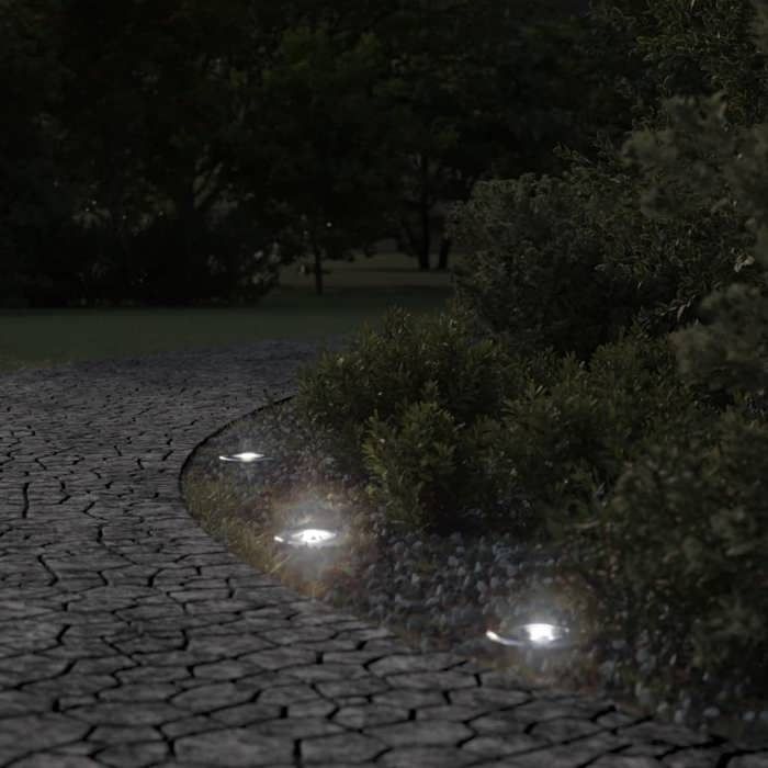 VidaXL Lampes au sol d'extérieur ronde aluminium moulé sous pression, lampe de jardin, lampe au sol de jardin, lumière au 4006391