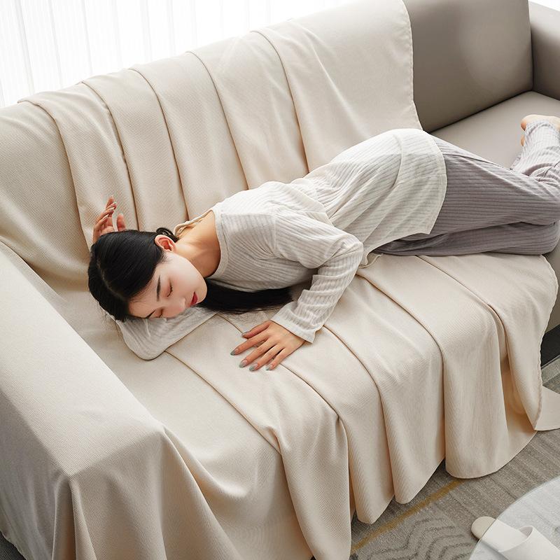 Cuscino per divano Quattro stagioni Universale Antiscivolo Copridivano in tessuto Copertura universale all-inclusive Ins Vento Copritelo per schienale Antigraffio
