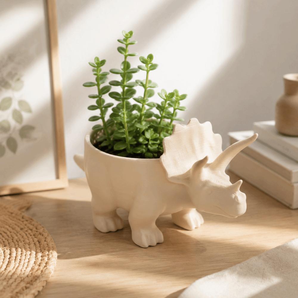 3D Printed Mini Flower Pot Desktop Decoration Small Storage Dinosaur Flowerpot Balcony