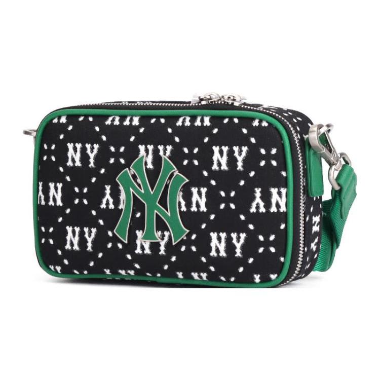 New MLB Polyester With Artificial Leather Combo Bag Camera Bag Shoulder Bag Crossbody Bag Regular Women's Black 3ACRS013N-50BKS