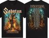 Sabaton World Tour Graphic T-shirt Men Women Oversized Y2k T-shirts Casual Cotton Streetwear Short Sleeve Female Male Clothing
