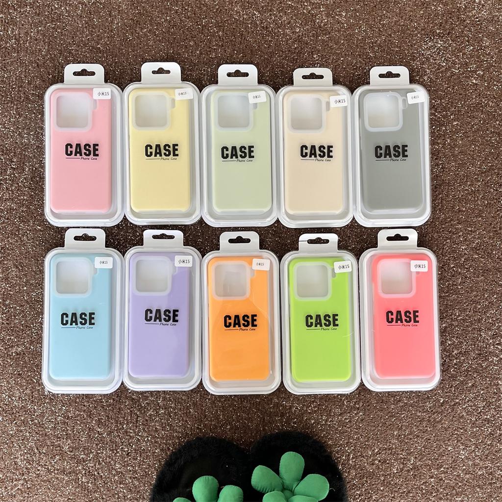 Fashion Jelly Liquid Silicone Neon Matte Skin Case For Xiaomi Mi 15 14 13 K70 Ultra K80 Pro Official Candy Color Shockproof Capa