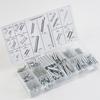 200PCS Mixed Size Compression Spring Kit Boxed Stainless Steel Extension and Compression Springs Kit Repair Tool Silver