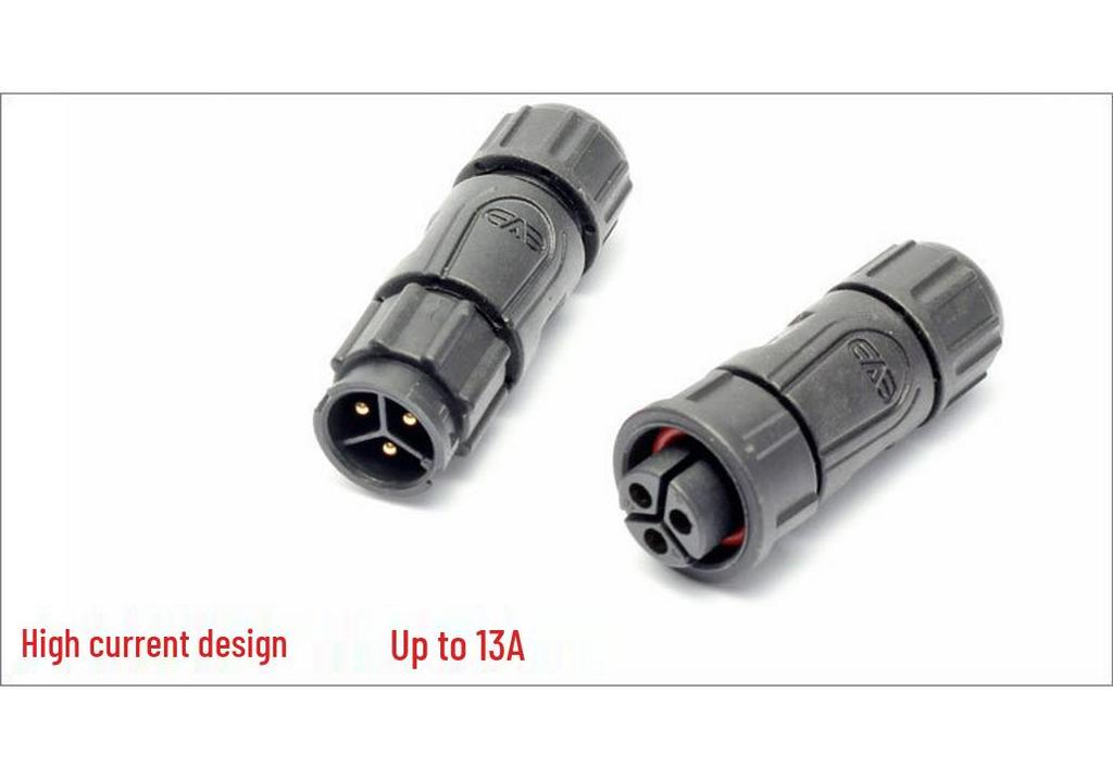 Waterproof Aviation Connector: 2/3/4 Pin Male & Female Plug for LED, Power, Security