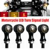 E24 Retro Motorcycle Turn Signal LED Light Flashing Indicator Tail Brake Light 8mm For Harley Yamaha Cafe Racer Bobber Chopper