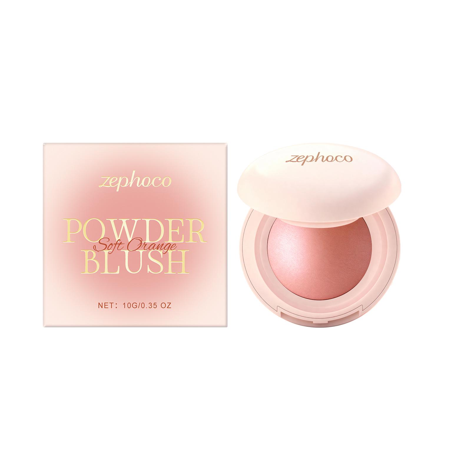 Zephoco Silky Soft Orange Blush: Long-lasting, Moisturizing, Natural Look
