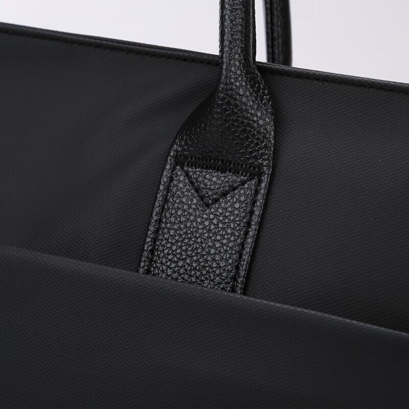 SIMOER Men's Faux Leather Horizontal Briefcase Laptop Bag