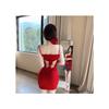 Sweet and Spicy Dress, Waist-cinching Sexy Backless Butterfly Spaghetti Strap Dress for Women, Petite and Elegant Pencil Skirt