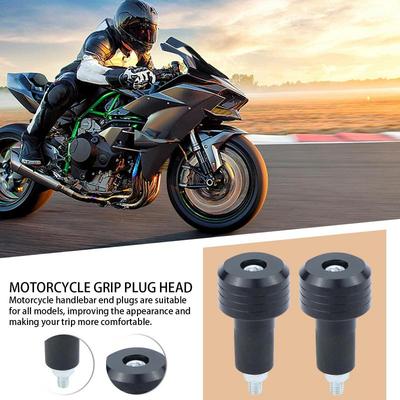 Motorrad Lenkerenden 2X Legierung Anti-Vibrations Schieber Stopfen Motorrad Griff Stopfen Lenker Schiebe Kappen Gewichtsstopfen Für