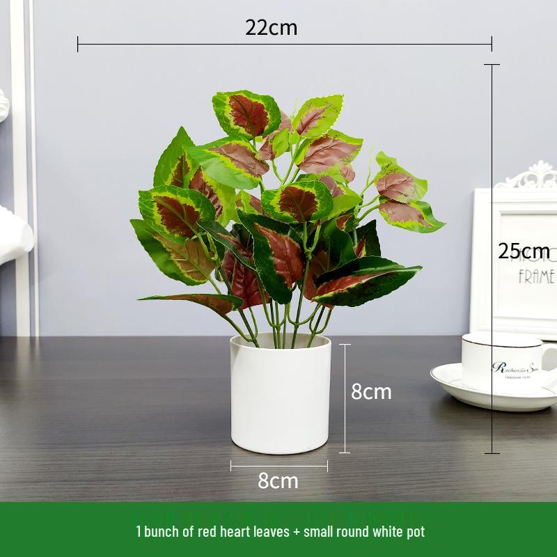 Nordic Artificial Green Plant Bonsai for Office or Home Decor - Small Indoor Potted Ornament