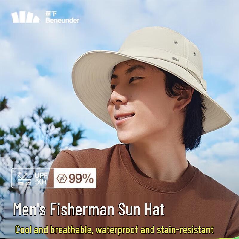 Мужская водонепроницаемая рыбацкая шляпа с защитой от УФ-излучения F