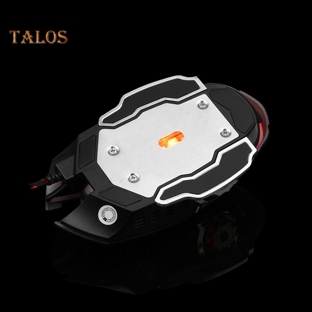 TALOS X3 Universal Wired Metal RGB Light Gaming Mouse for Desktop Computers/Laptops