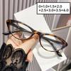 Stylish Multicolor Reading Glasses for Women Men Vintage Ultralight Plus Diopter Eyeglasses Trendy Cat Eye Far Sight Eyewear