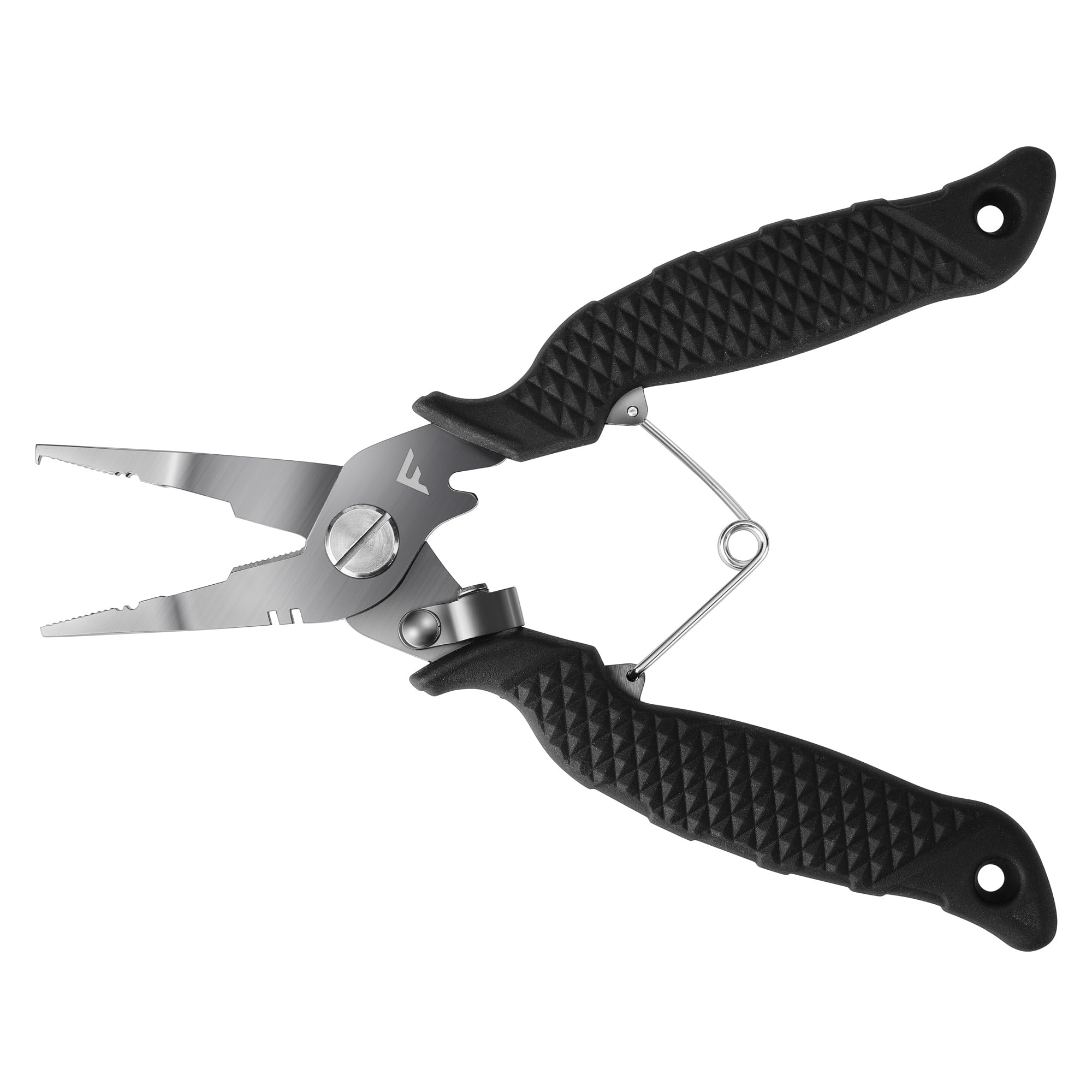 

FLISSA Рыболовные Заводные Кольца Крючки Зажим для Лески Нержавеющие Плоскогубцы, Плоскогубцы, Съемник, Кусачки, Механизм, Многофункциональный, чёрный