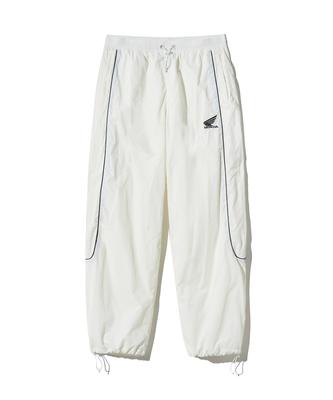PHYPS MOTORCYCLE Basic Logo Nylon Track Pants Ivory