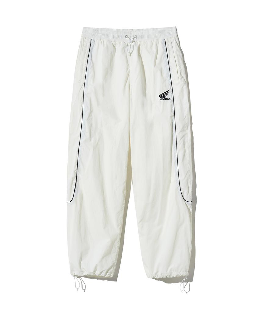 PHYPS MOTORCYCLE Basic Logo Nylon Track Pants Ivory
