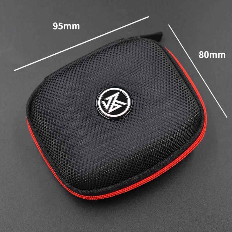 Borsa Porta Auricolari KZ Scatola Quadrata/Ovale per Cuffie Custodia per Auricolari da Viaggio Interno Esterno Accessori Con Cerniera