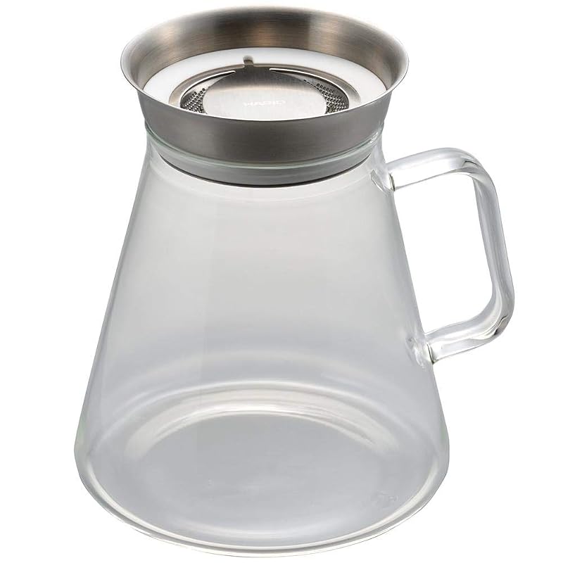 HARIO Simply Tea Server with 360-degree spout, 700ml capacity, Clear, Teapot TS-70-HSV