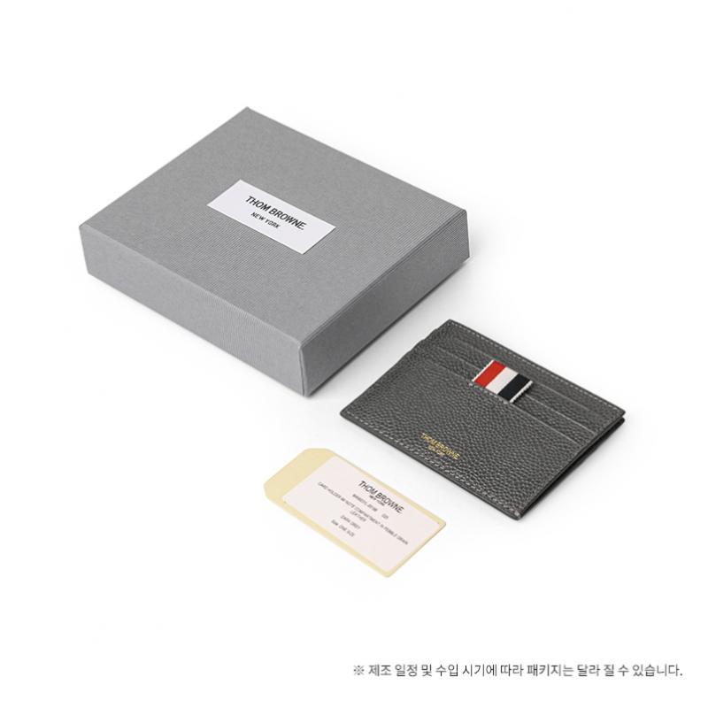 Thom Browne Pebble Grain Three Stripe Tab Card Wallet Maw031l 00198 025