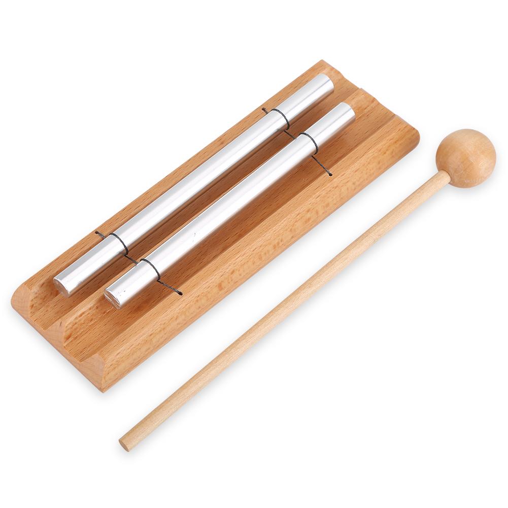 2 Tone Percussion Instrument with Mallet Musical Education Toy for Children Kids Toddle