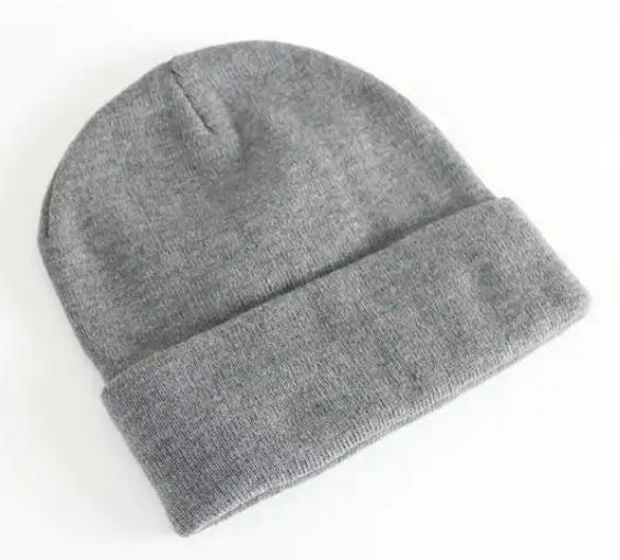 Ciepła Czapka Zimowa Beanie Wywijana Dwuwarstwowa Damska
