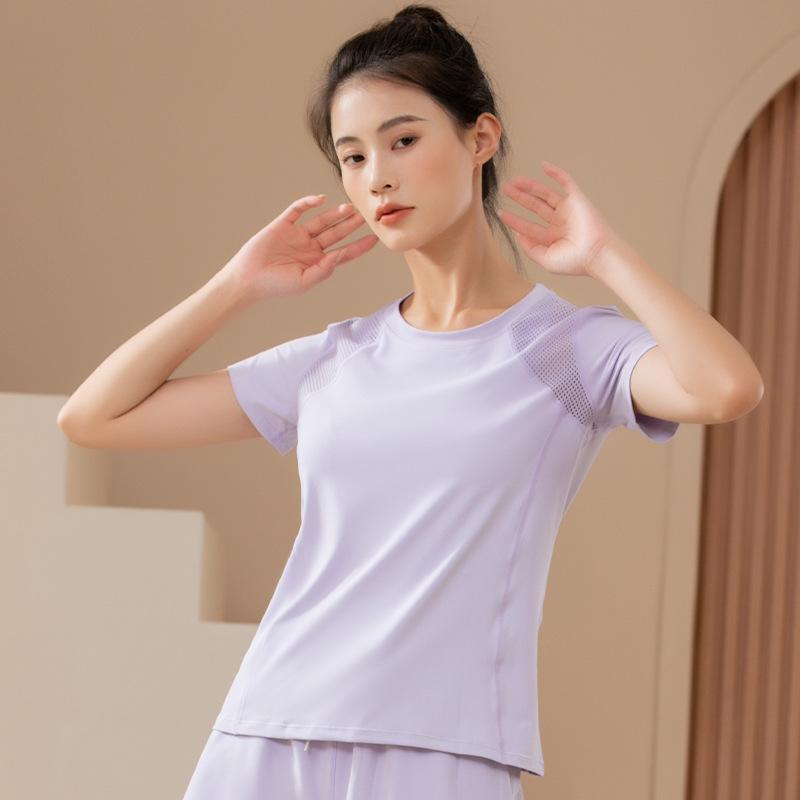 Women's Loose Fit Short-Sleeve T-Shirt for Sports, Yoga, Running, Fitness, and Summer Wear