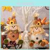 Harvest Season Scarecrow Ornament For Thanksgiving Adorable Boy And Girl Decor