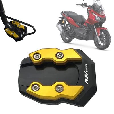 FOR HONDA ADV160 ADV 160 2022 Motorcycle CNC Kickstand Foot Side Stand Extension Pad Support Expansion Plate (Gold)